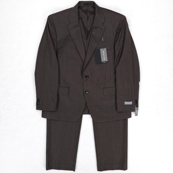 Michael Kors Other - Michael Kors Mens Classic Fit 2 Piece Suit 44L 40x34 Brown Stretch Wool Twill